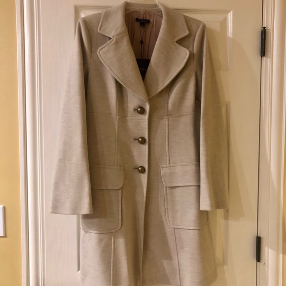 Nanette Lepore Wool Coat Size M Color Light Camel never worn with tags Pea Coats